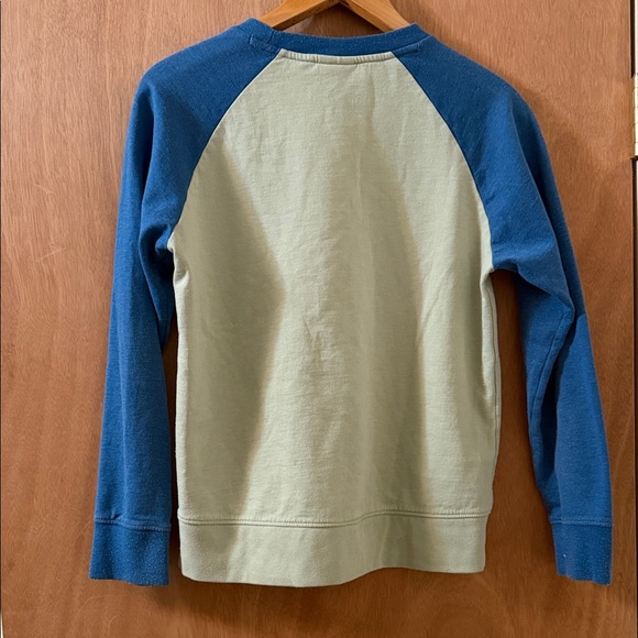 🚸Patagonia Kids' Blue and Cream Long Sleeve Shirt - Picture 2 of 4